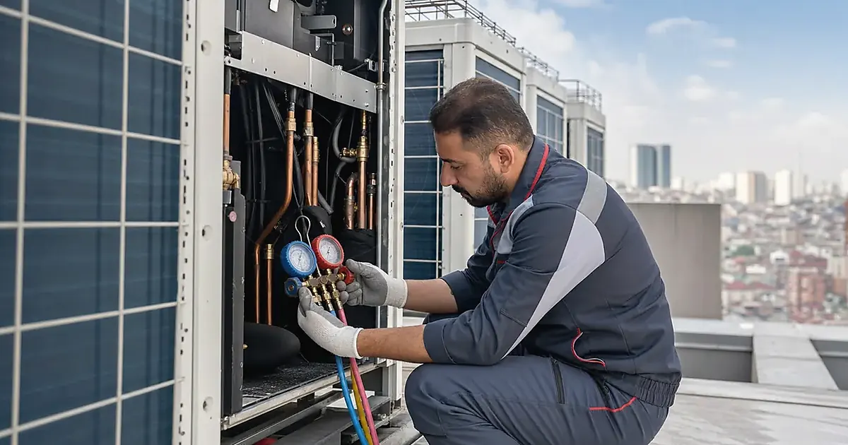 Bodrum Dağbelen York VRF VRV Klima Sistemi Servisi servis süreci görseli Bodrum Dağbelen York VRF VRV Klima Sistemi Servisi servis süreci görseli