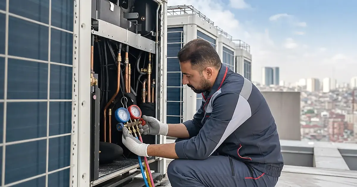 İzmir Ödemiş Panasonic VRF VRV Klima Sistemi Servisi servis süreci görseli İzmir Ödemiş Panasonic VRF VRV Klima Sistemi Servisi servis süreci görseli
