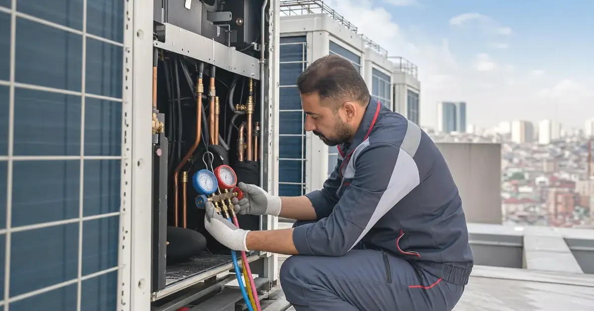 İzmir Tire Mitsubishi Electric VRF VRV Klima Sistemi Servisi servis süreci görseli İzmir Tire Mitsubishi Electric VRF VRV Klima Sistemi Servisi servis süreci görseli