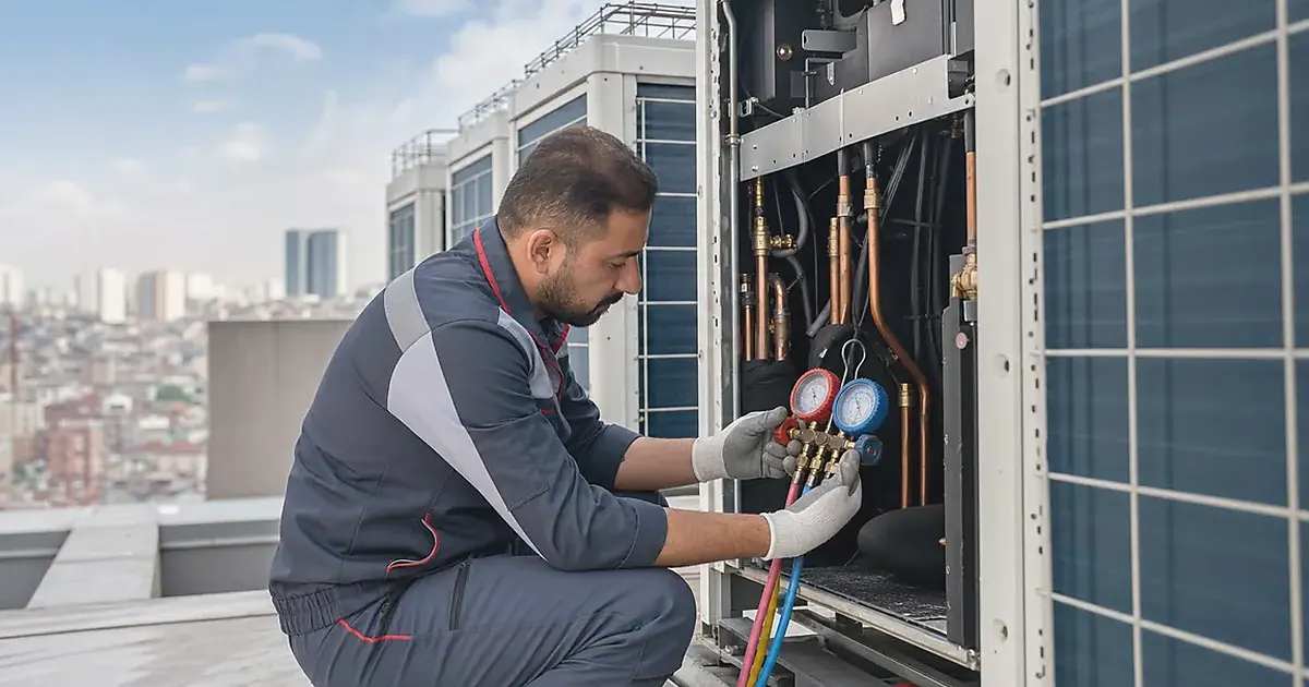 İzmir Çeşme Mitsubishi Electric VRF VRV Klima Sistemi Servisi servis süreci görseli İzmir Çeşme Mitsubishi Electric VRF VRV Klima Sistemi Servisi servis süreci görseli