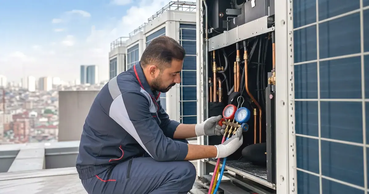 Bodrum Dirmil Samsung VRF VRV Klima Sistemi Servisi servis süreci görseli