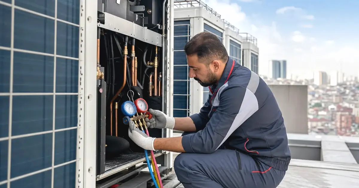 Manisa Gördes Carrier VRF VRV Klima Sistemi Servisi servis süreci görseli